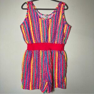 Vintage Romper cotton Halloween Barbie core costume size large jazzercise